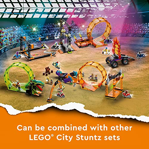 LEGO City Stuntz Smashing Chimpanzee Stunt Loop 60338 Building Toy Set for Boys, Girls, and Kids Ages 7+ (226 Pieces)