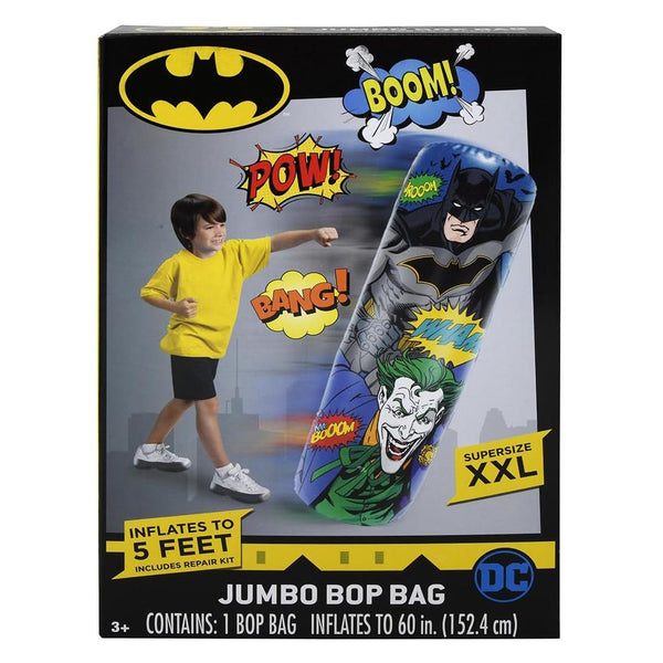 Batman Jumbo Bop Bag Kids Super Size Punching Bag 5ft Tall Boys Age 3 and Up