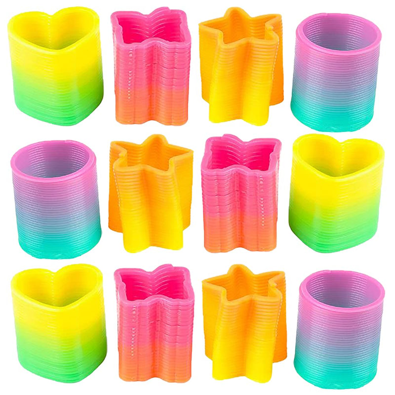 Rainbow Slinky WOW Coil Spring Assortment, Heart, Star