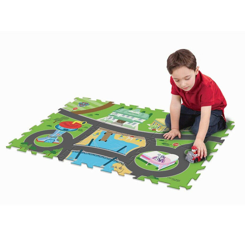 Paw Patrol 6Pc Mega Floor Mat with Vehicle Playmat with Vehicle