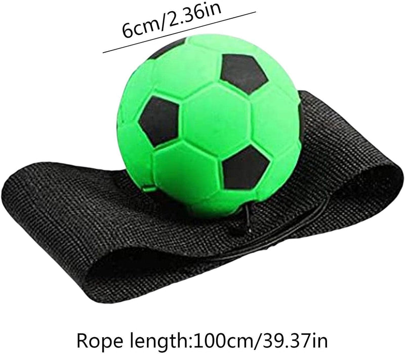 1pc Green Wrist Return Ball - Adjustable Bounce Back Ball with String, Rubber Elastic Rebound Ball Finger Exercise Toy Activity and Play Balls