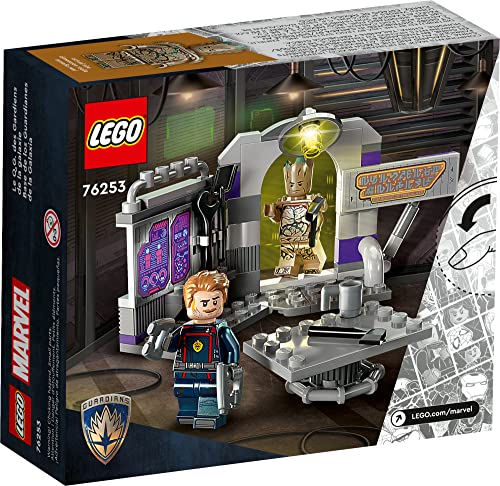 LEGO Marvel Guardians of The Galaxy Headquarters 76253, Super Hero Building Toy Set from Guardians of The Galaxy 3 with Groot and Star-Lord Minifigures