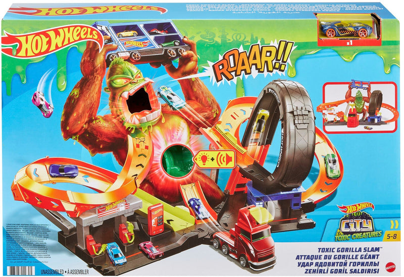 Hot Wheels City Toxic Gorilla Slam - sctoyswholesale