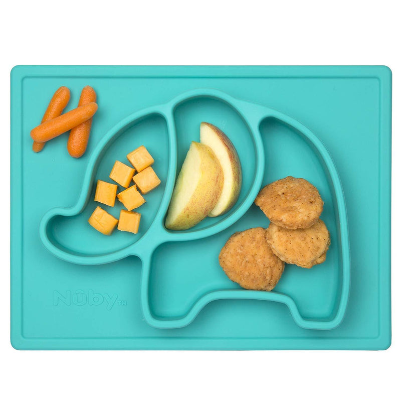 Nuby Sure Grip Elephant Silicone Placemat - sctoyswholesale