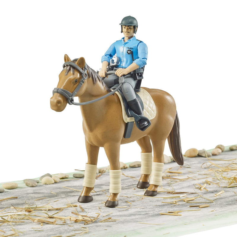 Bruder 62507 bworld Policeman with Horse