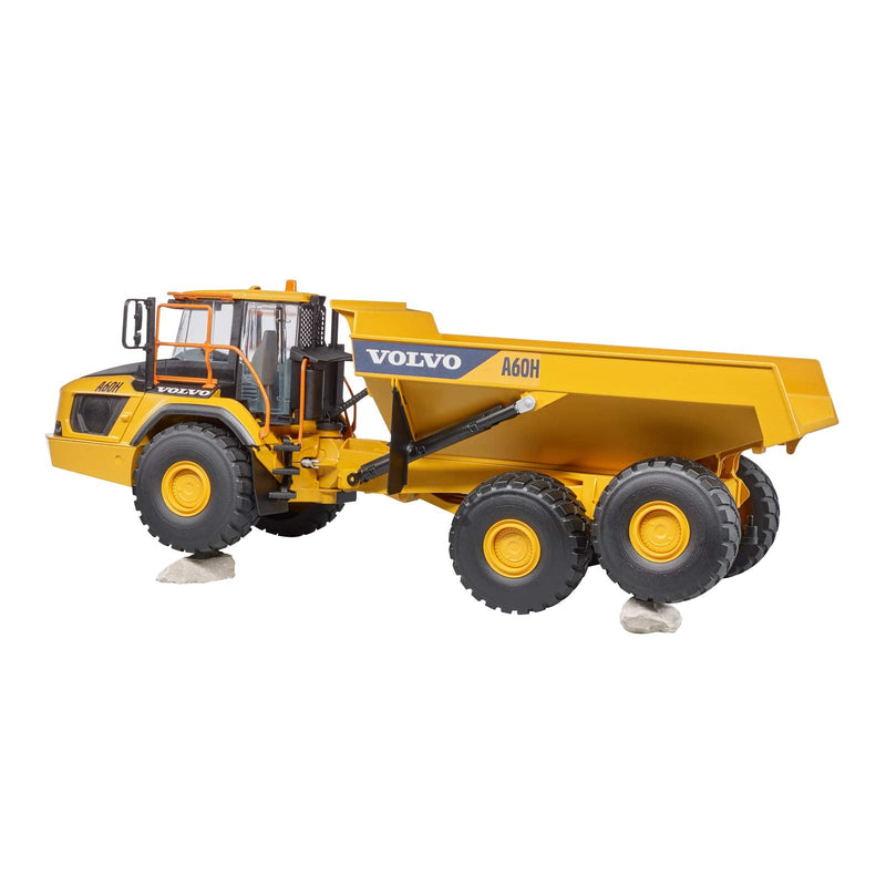 Bruder Volvo A60H Hauler for Construction Pretend Play Indoors, Outdoors, in Sand and Snow, 02455