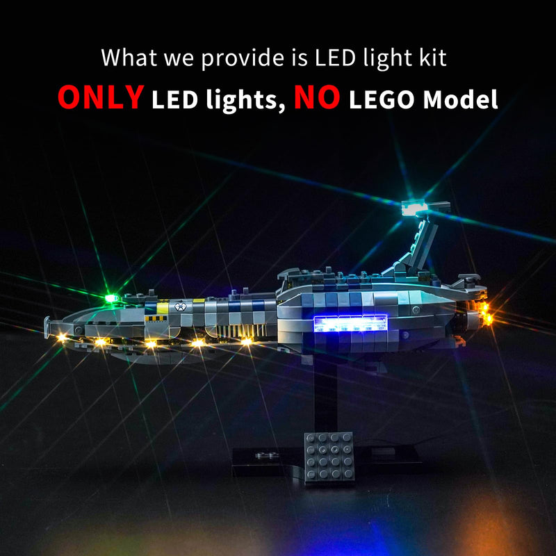 PIPART LED Light Kit for Lego 75377 Invisible Hand, Light Kit ONLY, Lego Model is NOT Included