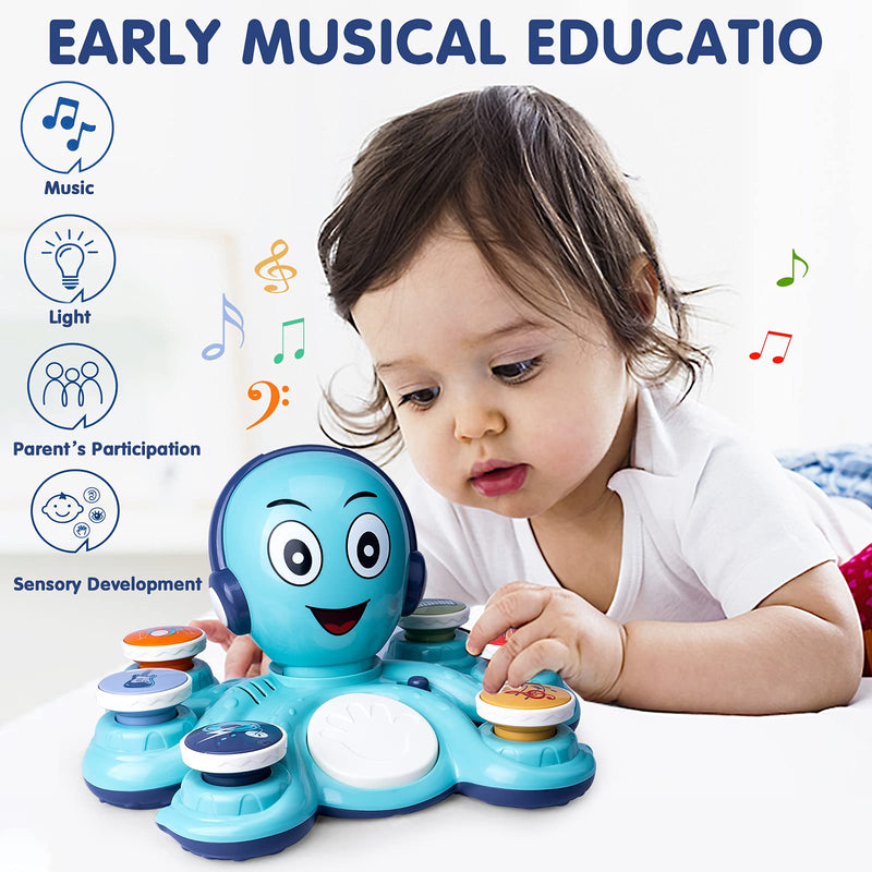 Baby Musical Toys Learning Toys for Toddlers, Octopus Music Toys, Preschooler Musical Educational Instruments Toy