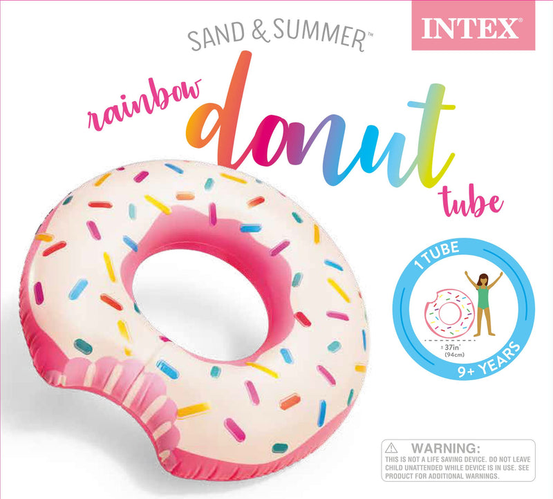 Intex Rainbow Donut Tube Inflatable Tube