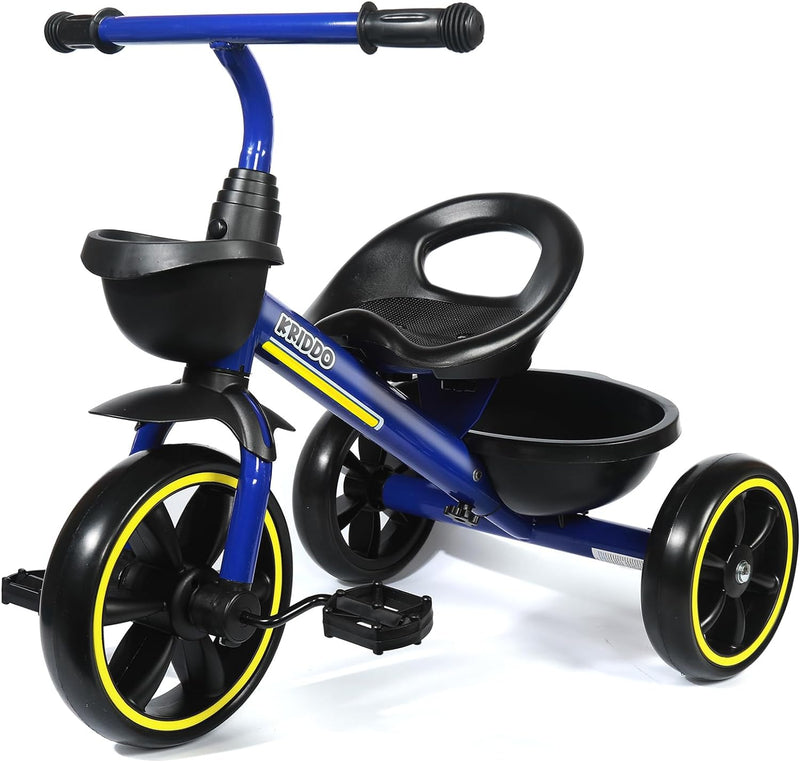 KRIDDO Kids Tricycles Age 24 Month to 4 Years,Gift Toddler Trike for 2.5 to 5/ 2-4 Year Olds.