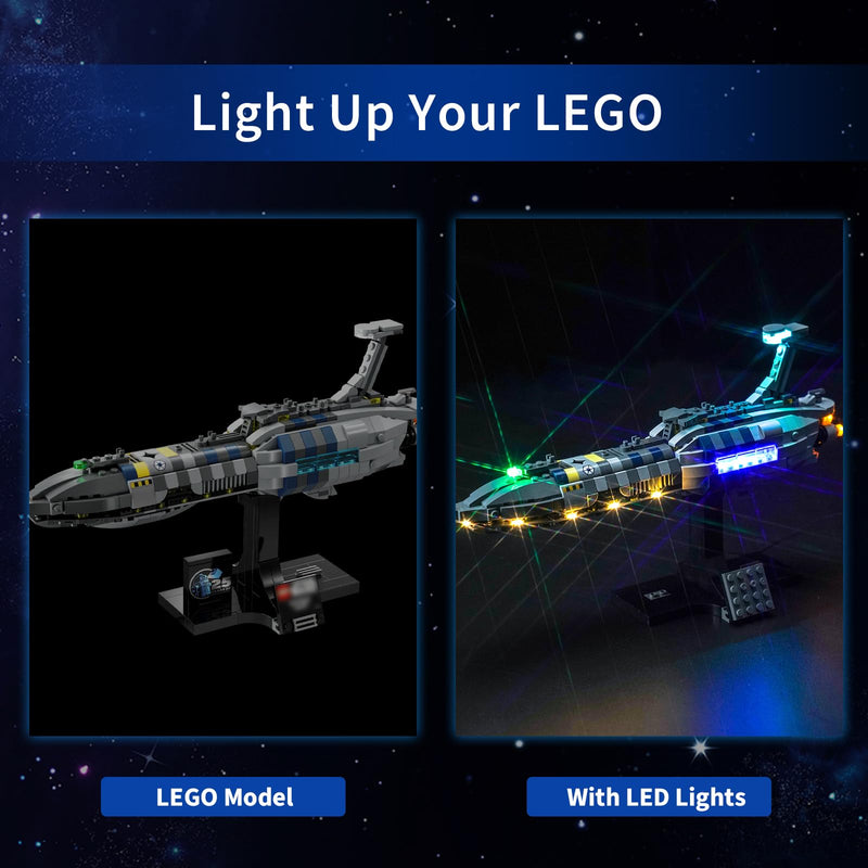 PIPART LED Light Kit for Lego 75377 Invisible Hand, Light Kit ONLY, Lego Model is NOT Included