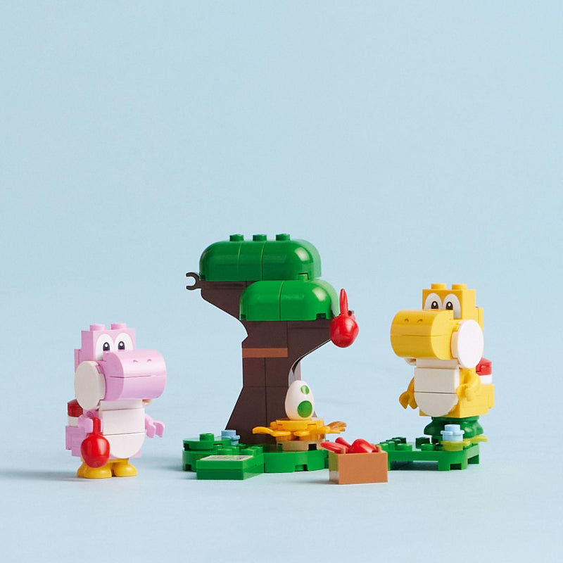 LEGO Super Mario Yoshis’ Egg-cellent Forest Expansion Set, Super Mario Collectible Toy for Kids, 2 Brick-Built Characters, Gift for Girls, Boys and Gamers Ages 6 and Up, 71428