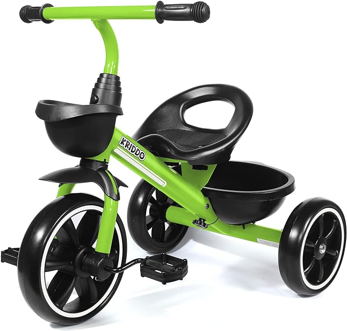 KRIDDO Kids Tricycles Age 24 Month to 4 Years,Gift Toddler Trike for 2.5 to 5/ 2-4 Year Olds.