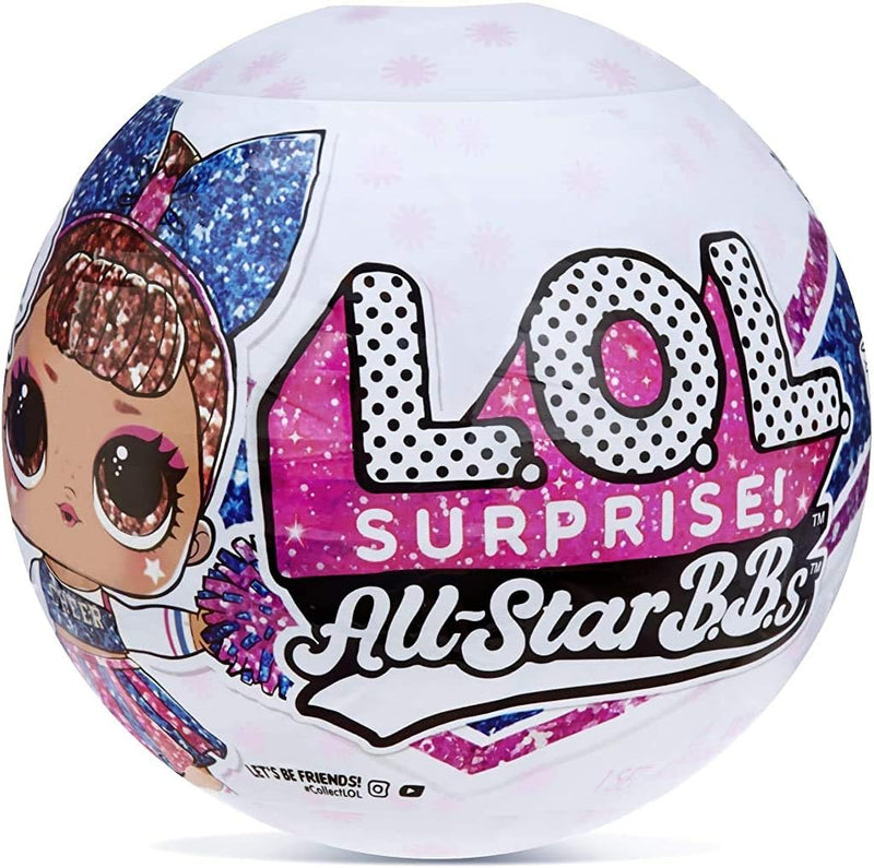 L.O.L. Surprise! All-Star B.B.s Sports Series 1 Baseball Sparkly Dolls with  Surprises