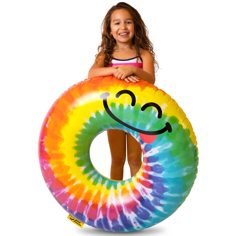 Good Banana: Tie-Dyed Pool Floatie - Kids Inflatable, Pool & Water Toy, Ages 3+