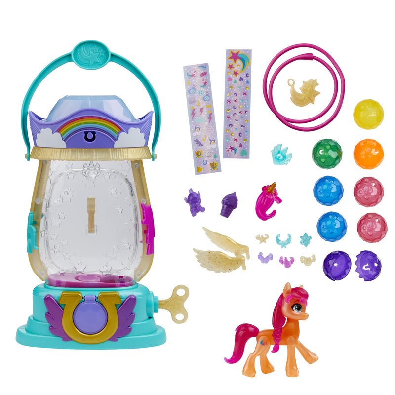 My Little Pony: A New Generation Movie Sparkle Reveal Lantern Sunny Starscout - Light Up Toy with 25 Pieces, Surprise Reveals for Kids