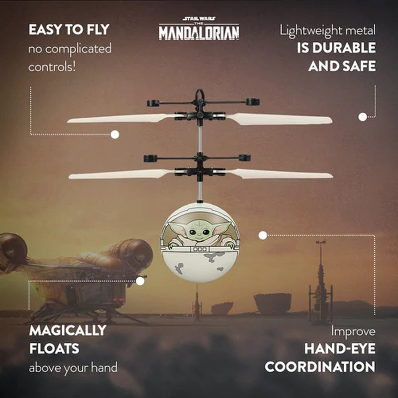 Star Wars: The Mandalorian Baby Yoda The Child Printed UFO Helicopter (Star Wars, The Mandalorian)