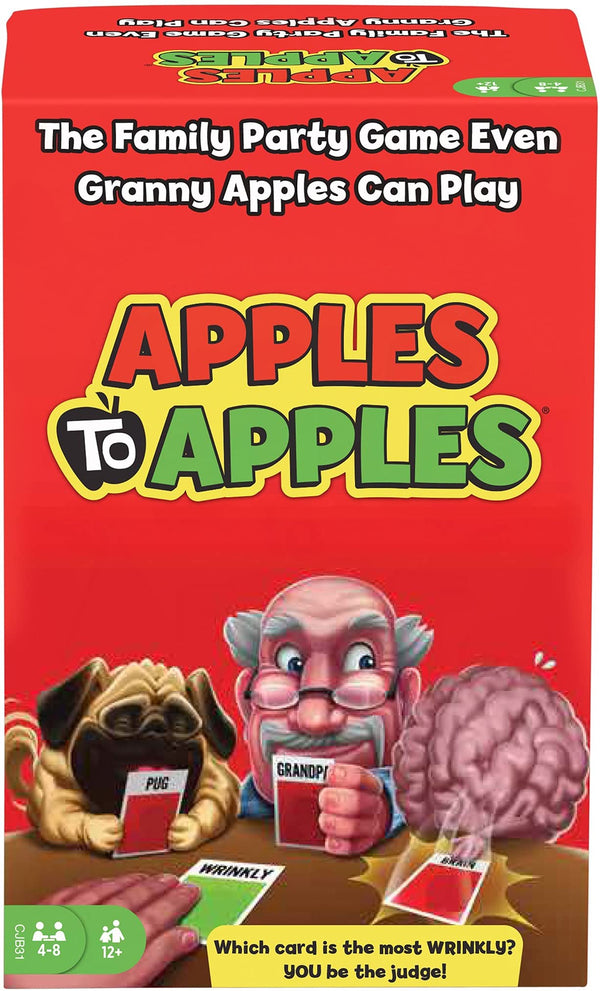 Mattel Games Apples to Apples Card Game, Family Game for Game Night with Family-Friendly Words to Make Crazy Combinations