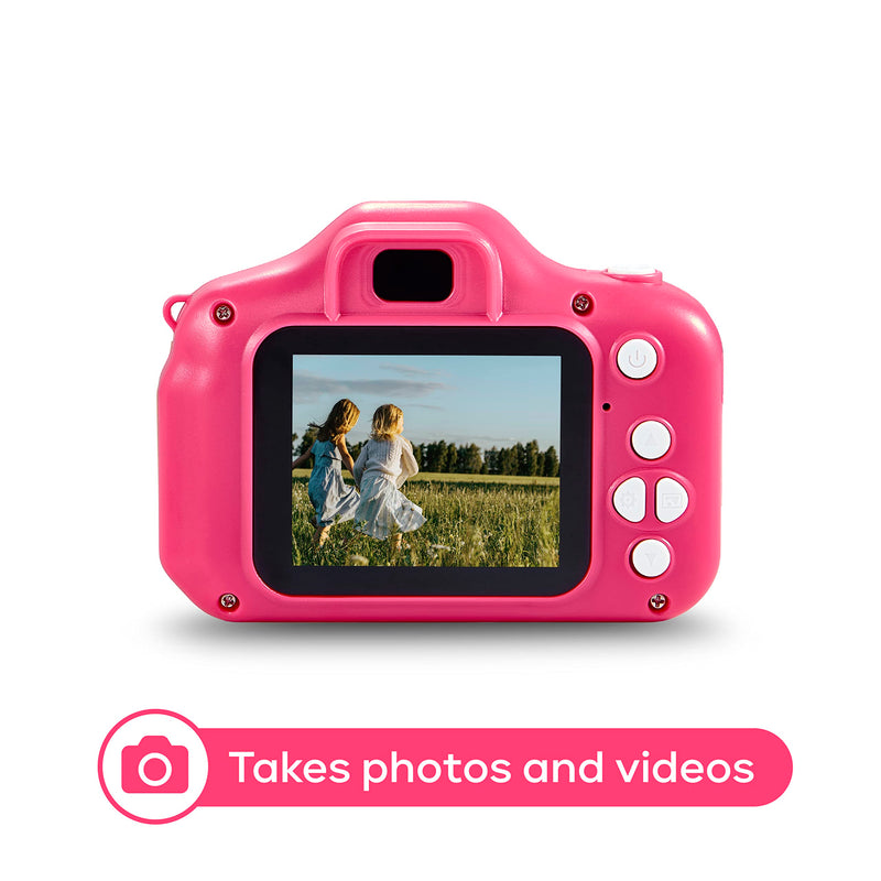 Vivitar Kidzcam Camera - Christmas, Birthday Gifts for Boys and Girls, 12 MP HD Camera and Digital Video Recording, Kids Digital Camera Toys for Kids 5 and Up Pink