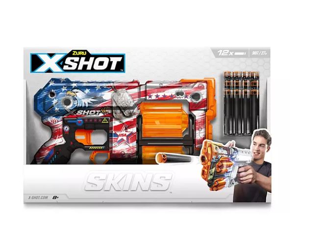 X-Shot Skins Dread Foam Dart Blaster (12 Dart) by ZURU