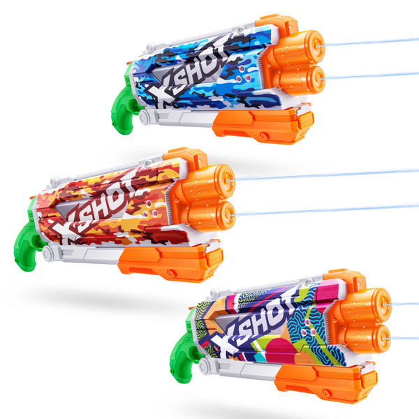 X-Shot Water Fast-Fill Skins Pump Action Water Blaster Ripple Water Camo by ZURU XShot Watergun (Fills with Water in just 1 Second!)