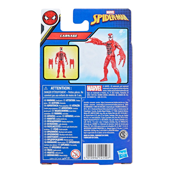 Marvel Spider-Man Epic Hero Series, Figura de Acción de Carnage con Accesorio, Figura a escala de 10 cm , para niños a partir de 4 años, coleccionistas y fans de Marvel.