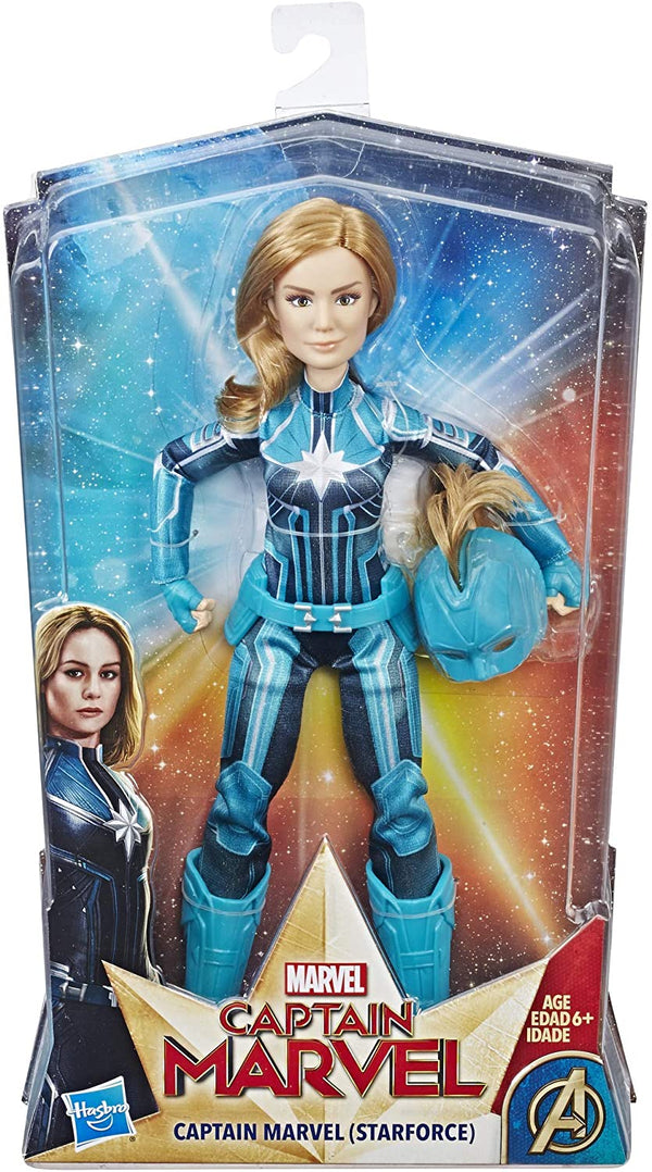 Marvel Captain Marvel Captain Marvel (Starforce) Super Hero Doll with Helmet Accessory (Ages 6 and up) - sctoyswholesale