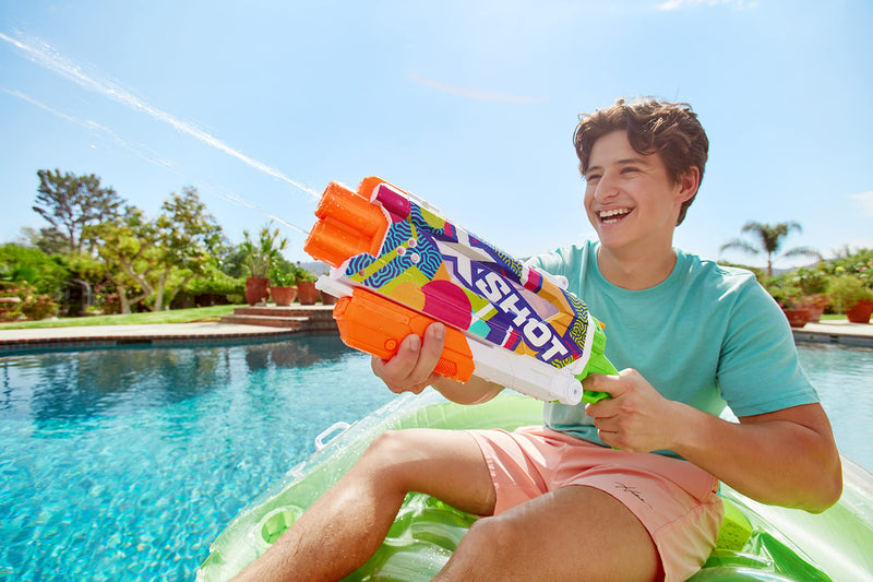 X-Shot Water Fast-Fill Skins Pump Action Water Blaster Ripple Water Camo by ZURU XShot Watergun (Fills with Water in just 1 Second!)