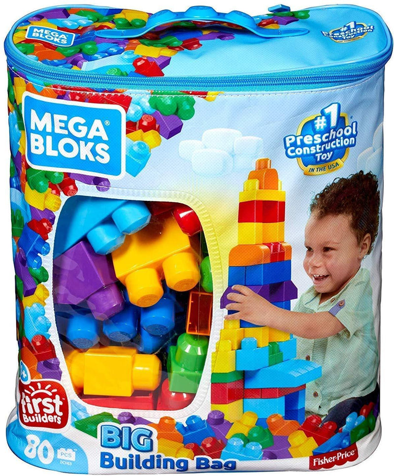 First Builders Big Building Bag 80 building blocks - sctoyswholesale