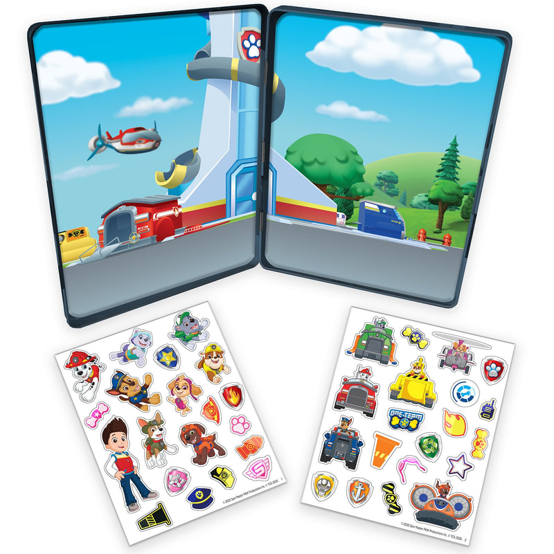 PAW Patrol - Magnetic Creations Tin - Dress Up Play Set - Includes 2 Sheets of Mix & Match Dress Up Magnets with Storage Tin. Great Travel Activity for Kids and Toddlers!