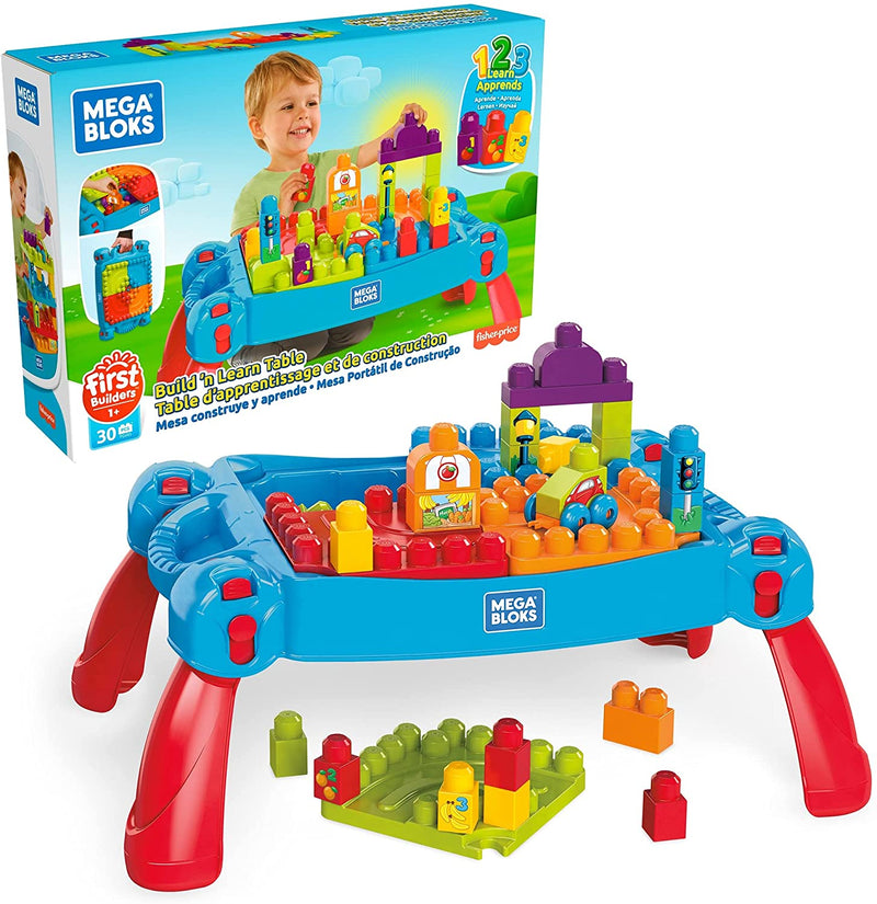 Mega Bloks Build 'n Learn Table - sctoyswholesale