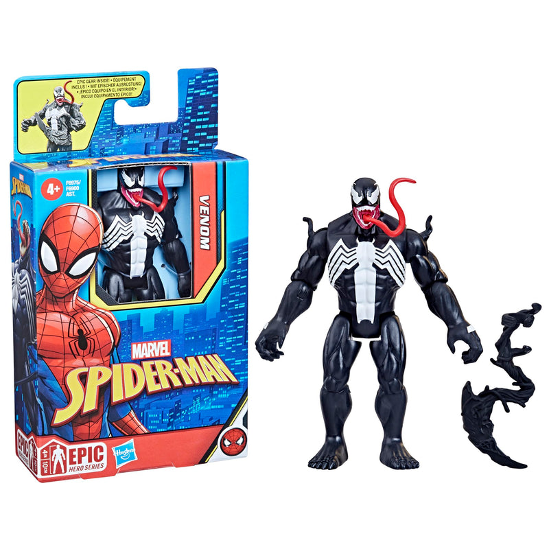 Marvel Epic Hero Series Venom, 4-Inch Action Figure with Accessory, Kids Ages 4 and Up