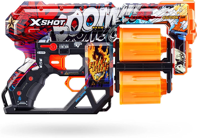 X-Shot Skins Dread Foam Dart Blaster (12 Dart) by ZURU