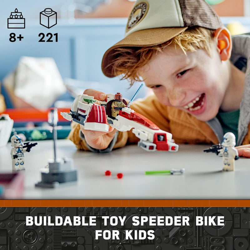 LEGO Star Wars BARC Speeder Escape, Mandalorian Toy Building Set for Kids, May The 4th Be with You Decoration with Kelleran Beq and Grogu, Star Wars Toy for Boys, Girls and Fans Ages 8 and Up, 75378