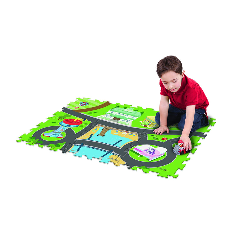 Paw Patrol 6Pc Mega Floor Mat with Vehicle Playmat with Vehicle