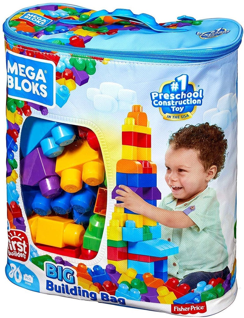 First Builders Big Building Bag 80 building blocks - sctoyswholesale