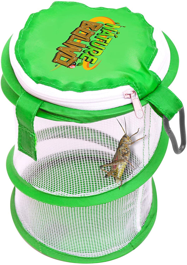 Nature Bound NB528 Pop Up Critter Catcher Habitat Kit with Carabiner Clip & Zipper Lid, One Size, Green - sctoyswholesale