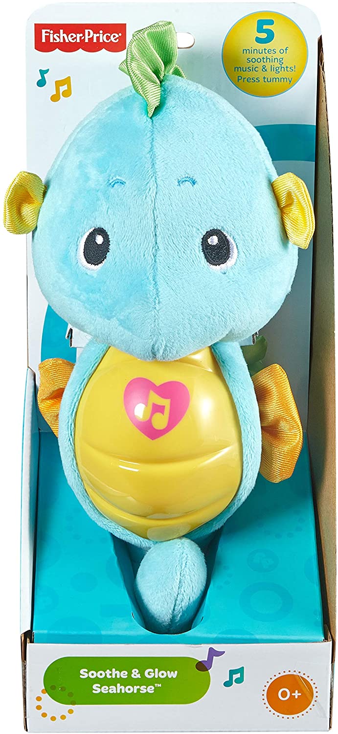 Fisher-Price Soothe & Glow Seahorse, Blue, Standard Packaging - sctoyswholesale