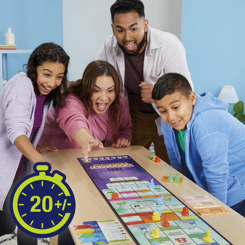 Monopoly Knockout Family Party Game for Kids, Teens, and Adults | Ages 8 and Up | 2-8 Players | 20 Mins. Average | Quick-Playing Board Games