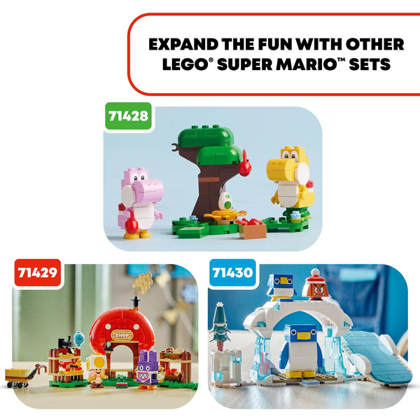 LEGO Super Mario Yoshis’ Egg-cellent Forest Expansion Set, Super Mario Collectible Toy for Kids, 2 Brick-Built Characters, Gift for Girls, Boys and Gamers Ages 6 and Up, 71428