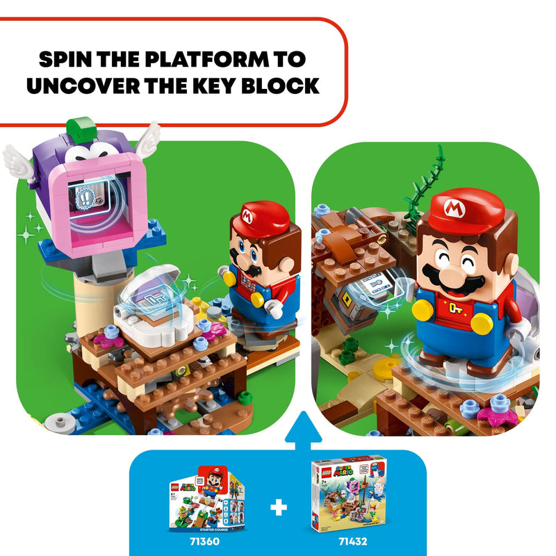 LEGO Super Mario Dorrie's Sunken Shipwreck Adventure Expansion Set, Super Mario Collectible Toy for Kids with Cheep Cheep, Cheep Chomp and Blooper Figures, Gift for Boys, Girls and Gamers, 71432