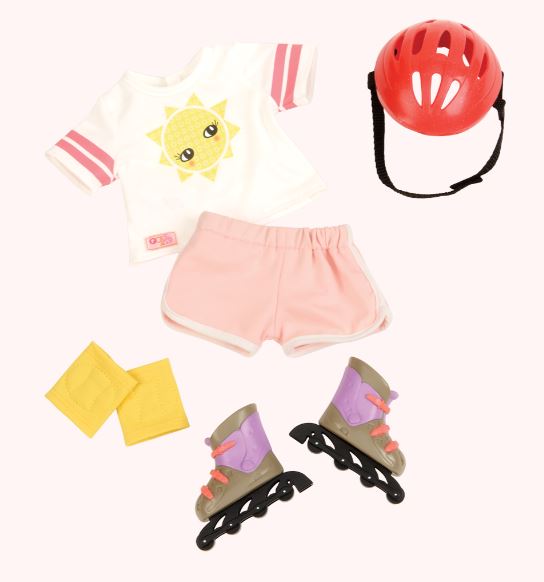 Rollerblading Outfit for 18-inch Dolls