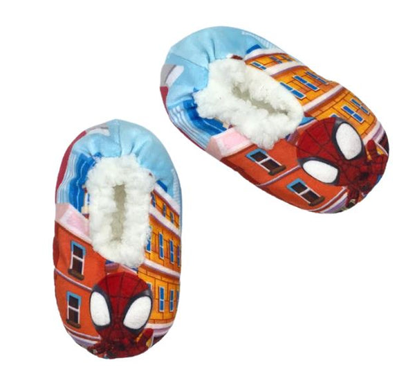 Slipper Sock, Kid's Spiderman Fuzzy Babba