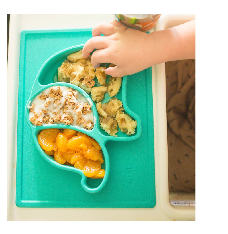 Nuby Sure Grip Elephant Silicone Placemat - sctoyswholesale