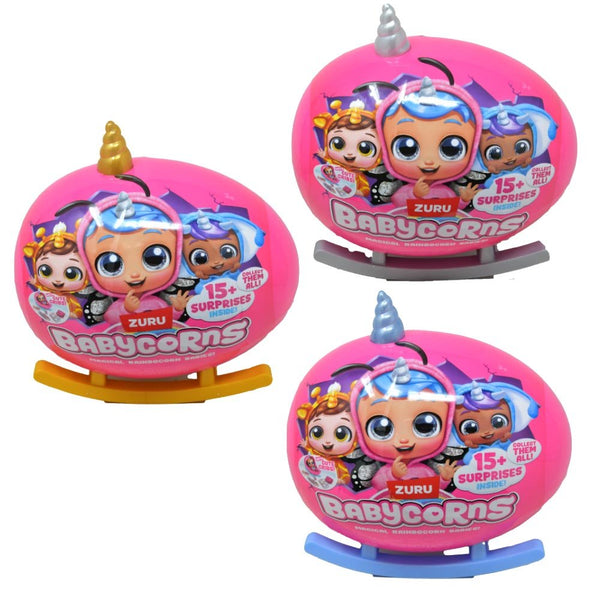 Babycorns Magical Rainbocorn Babies Series 1 SMALL GOLD Horn Surprise Mystery Plush [15+ Surprises] (Pre-Order ships July)