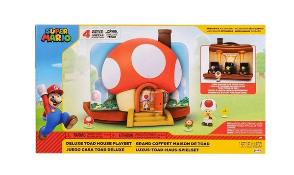 World of Nintendo Super Mario Deluxe Toad House Playset