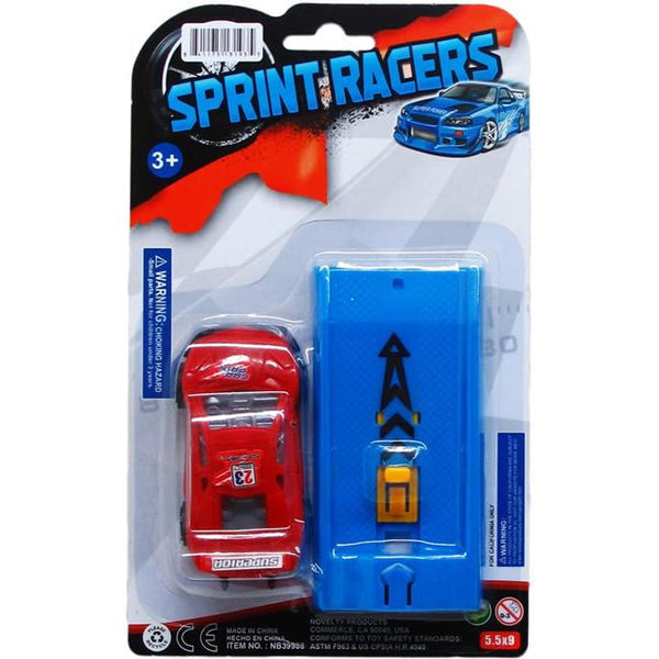 Sprint Racers with Launcher, Assorted Color