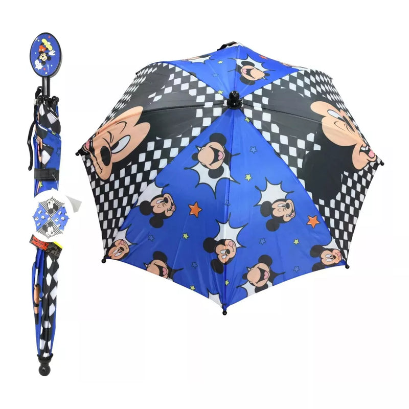 Umbrella, Disney Mickey Mouse 21-Inch Kid's Umbrella With Clamshell Handle