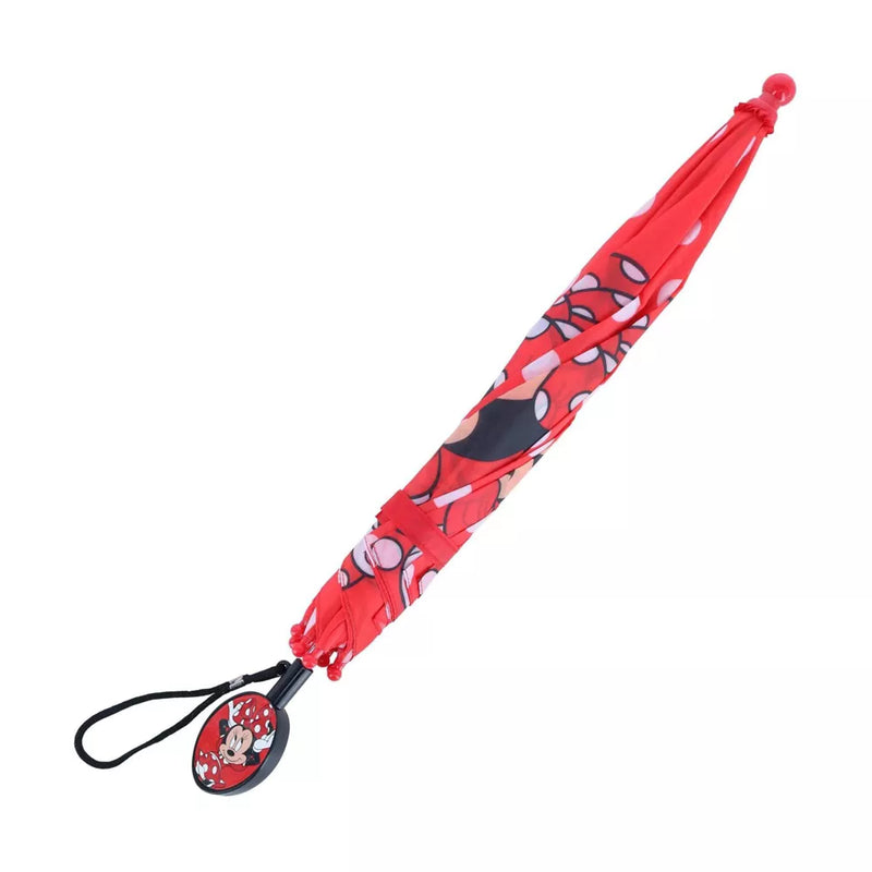 Umbrella, Disney Minnie Mouse 21-Inch Kid's With Clamshell Umbrella  Handle