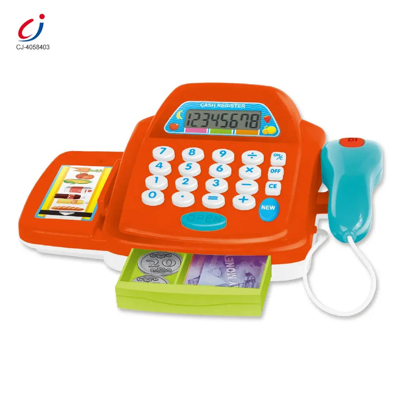 Pretend Preschool Market Toys Shopping Simulations Supermarket Cash Register Color Vary